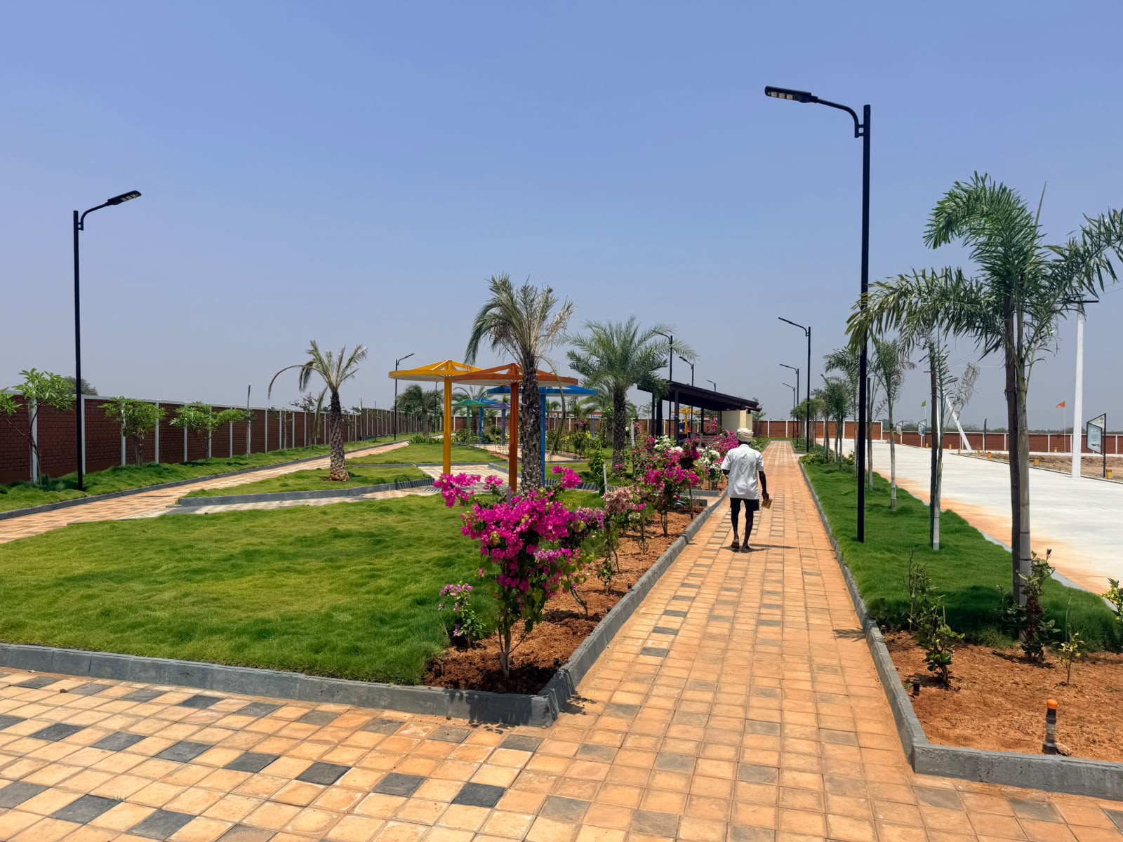 Walking Path Through Central Garden